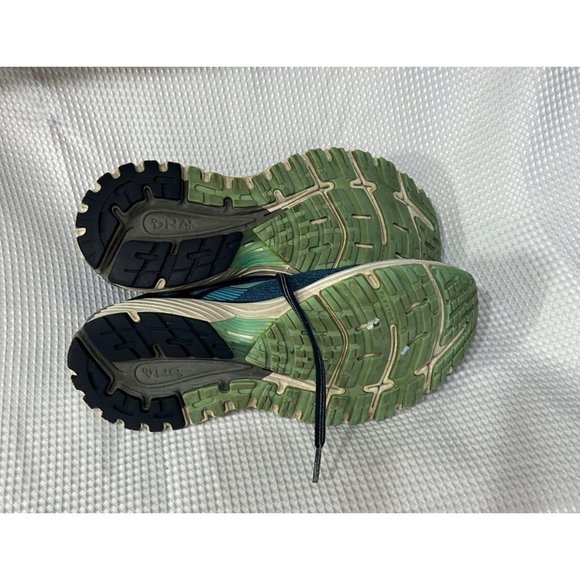Brooks Green and White Athletic Shoes with Cushioned Support - Picture 11 of 11
